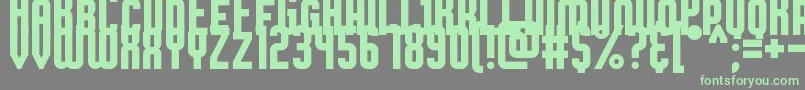 BroadsheetBubble Font – Green Fonts on Gray Background