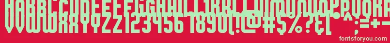 BroadsheetBubble Font – Green Fonts on Red Background