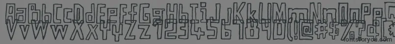 MyEyesAreTwice Font – Black Fonts on Gray Background