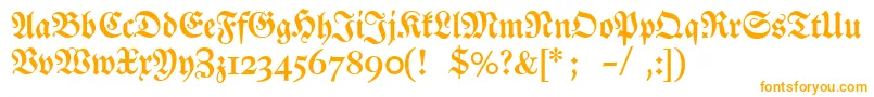 Dslutherschehalbfett Font – Orange Fonts