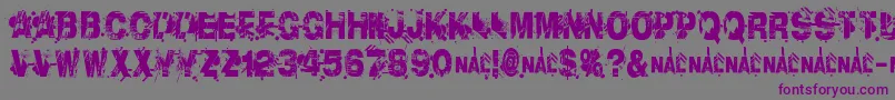 LibertyCityRansom Font – Purple Fonts on Gray Background