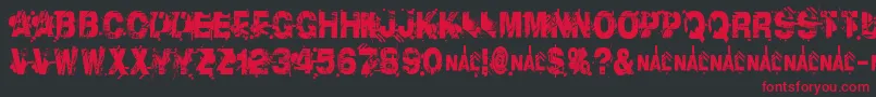 LibertyCityRansom Font – Red Fonts on Black Background
