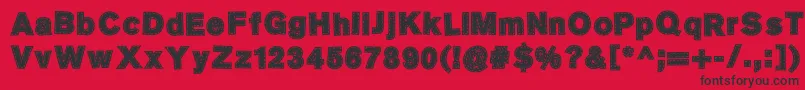 SingerMears Font – Black Fonts on Red Background