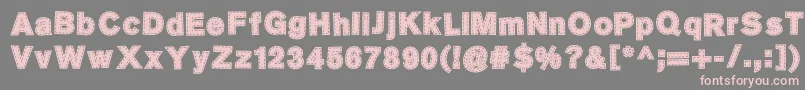 SingerMears Font – Pink Fonts on Gray Background