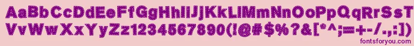 SingerMears Font – Purple Fonts on Pink Background