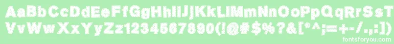 SingerMears Font – White Fonts on Green Background