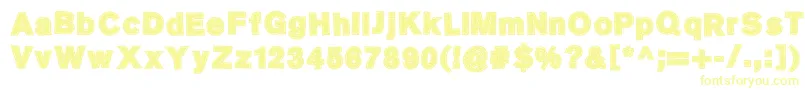 SingerMears Font – Yellow Fonts on White Background