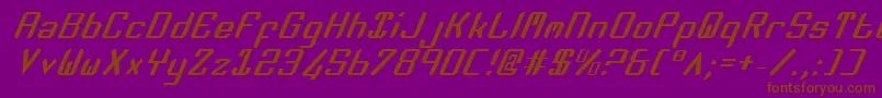 Zeev2i Font – Brown Fonts on Purple Background