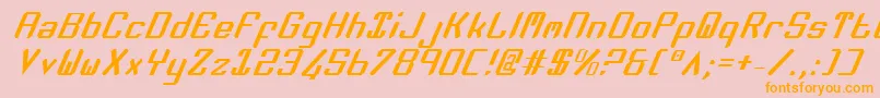 Zeev2i Font – Orange Fonts on Pink Background