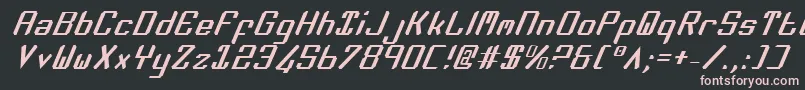 Zeev2i Font – Pink Fonts on Black Background