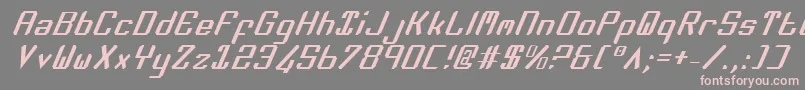 Zeev2i Font – Pink Fonts on Gray Background