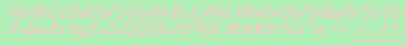 Zeev2i Font – Pink Fonts on Green Background