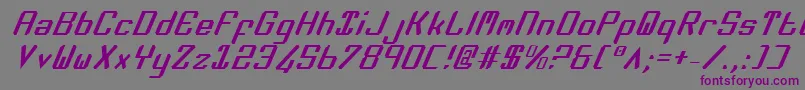 Zeev2i-Schriftart – Violette Schriften auf grauem Hintergrund