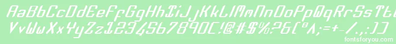 Zeev2i Font – White Fonts on Green Background