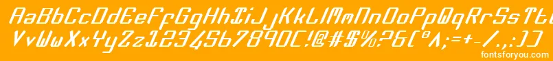 Zeev2i Font – White Fonts on Orange Background