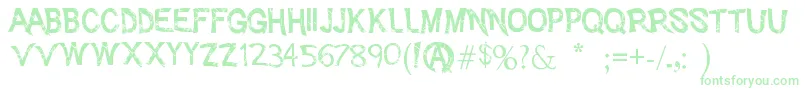 AdventPsychosis Font – Green Fonts on White Background