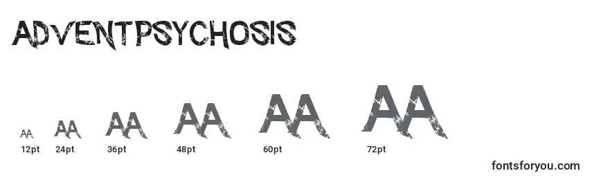 Размеры шрифта AdventPsychosis