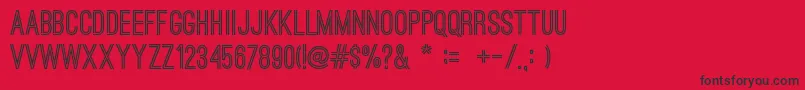 Police OstrichsansBold – polices noires sur fond rouge