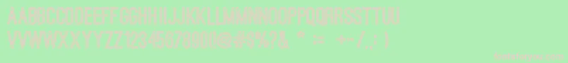 OstrichsansBold Font – Pink Fonts on Green Background