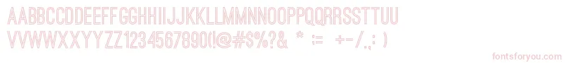 OstrichsansBold Font – Pink Fonts on White Background