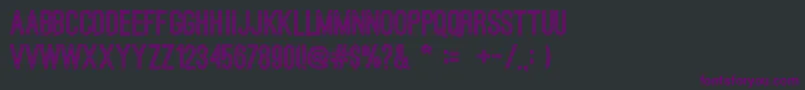 OstrichsansBold Font – Purple Fonts on Black Background