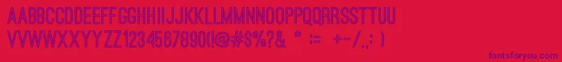 OstrichsansBold Font – Purple Fonts on Red Background