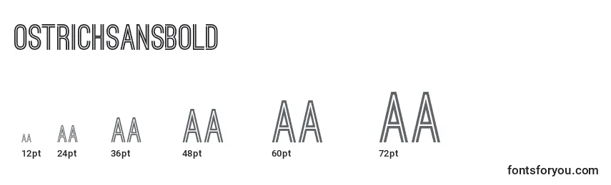 OstrichsansBold Font Sizes