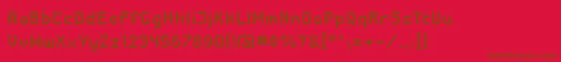 Lisätietoja Disposabledroid-fontista Disposabledroid-fontti – ruskeat fontit punaisella taustalla