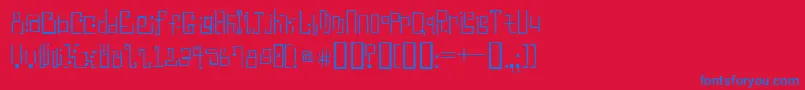 fuente AntimonyBlue – Fuentes Azules Sobre Fondo Rojo