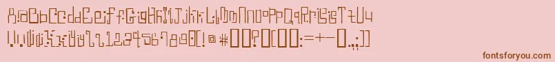 More about AntimonyBlue Font AntimonyBlue Font – Brown Fonts on Pink Background