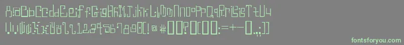 AntimonyBlue Font – Green Fonts on Gray Background