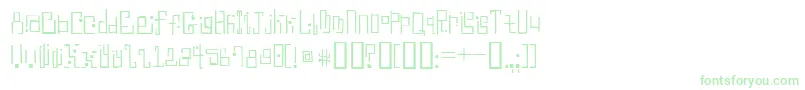AntimonyBlue-Schriftart – Grüne Schriften