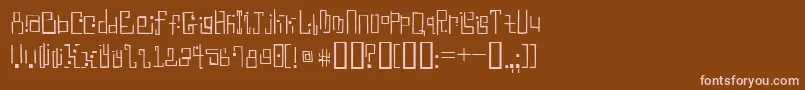 AntimonyBlue Font – Pink Fonts on Brown Background