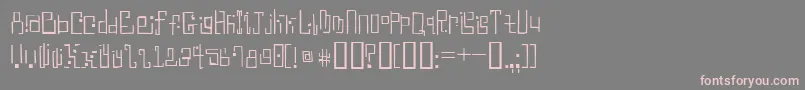 AntimonyBlue Font – Pink Fonts on Gray Background