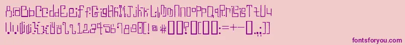 AntimonyBlue Font – Purple Fonts on Pink Background