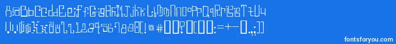 AntimonyBlue Font – White Fonts on Blue Background