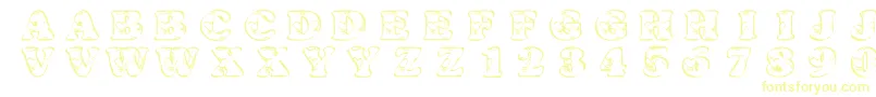 KrHeartfilled Font – Yellow Fonts