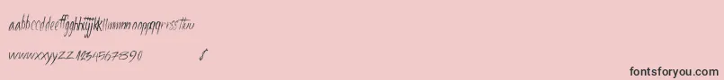 Fourstars Font – Black Fonts on Pink Background