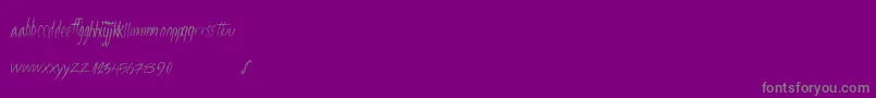 Fourstars-Schriftart – Graue Schriften auf violettem Hintergrund