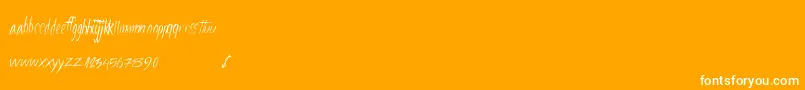 Fourstars Font – White Fonts on Orange Background