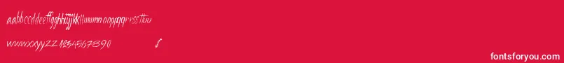 Fourstars Font – White Fonts on Red Background