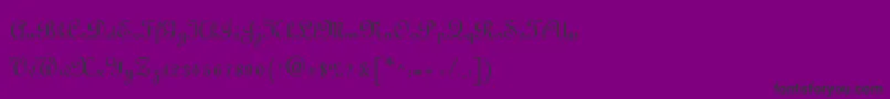 Шрифт Finlandia – чёрные шрифты на фиолетовом фоне