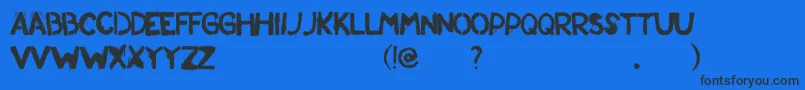 Standrew Font – Black Fonts on Blue Background
