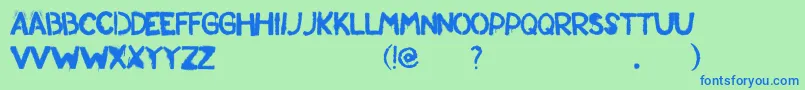 Lisätietoja Standrew-fontista Standrew-fontti – siniset fontit vihreällä taustalla