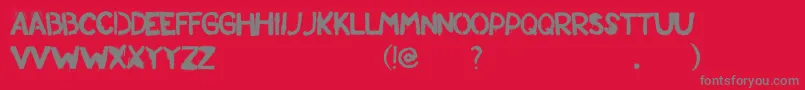 Standrew Font – Gray Fonts on Red Background
