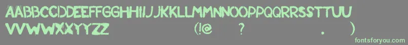 Standrew Font – Green Fonts on Gray Background
