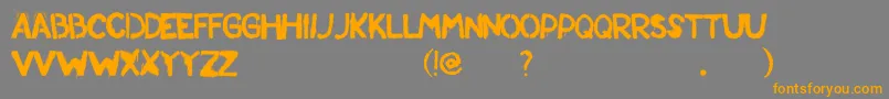 Standrew Font – Orange Fonts on Gray Background