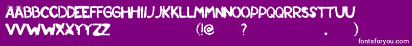 Standrew Font – White Fonts on Purple Background