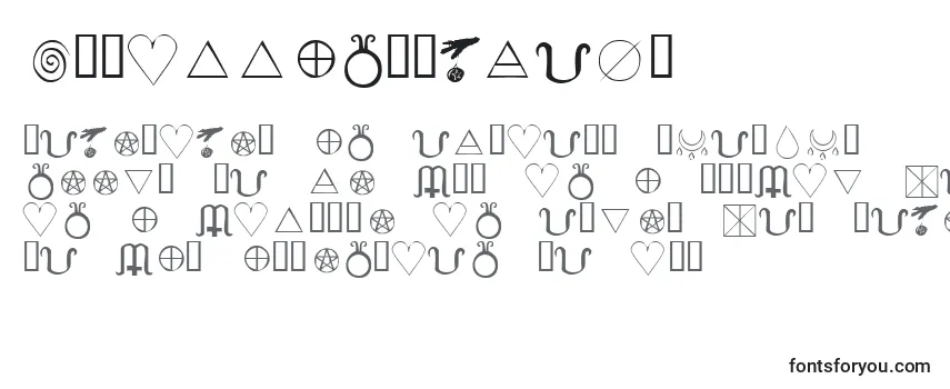 Review of the KrWiccanSymbols Font