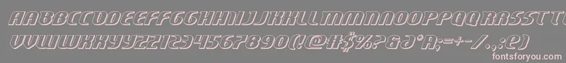 Centaurus3D Font – Pink Fonts on Gray Background